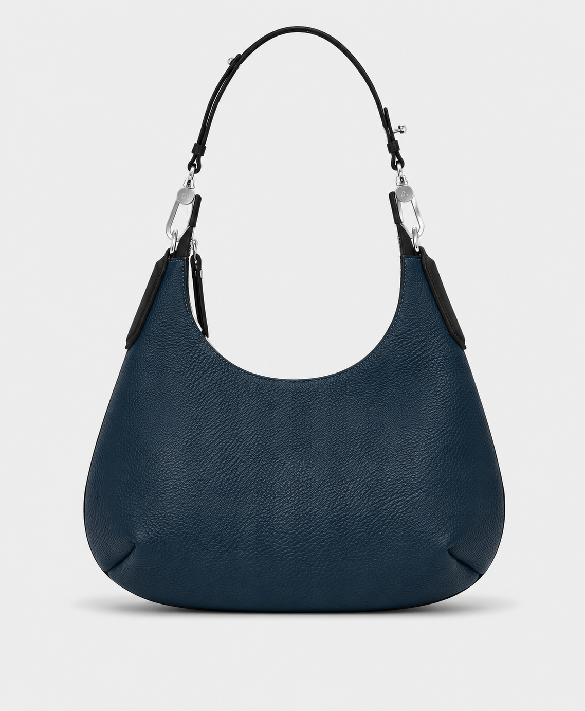 Mini Deep Navy Genuine Nappa Leather Hobo Bag | Soft Slouch Shoulder Purse for Every day style