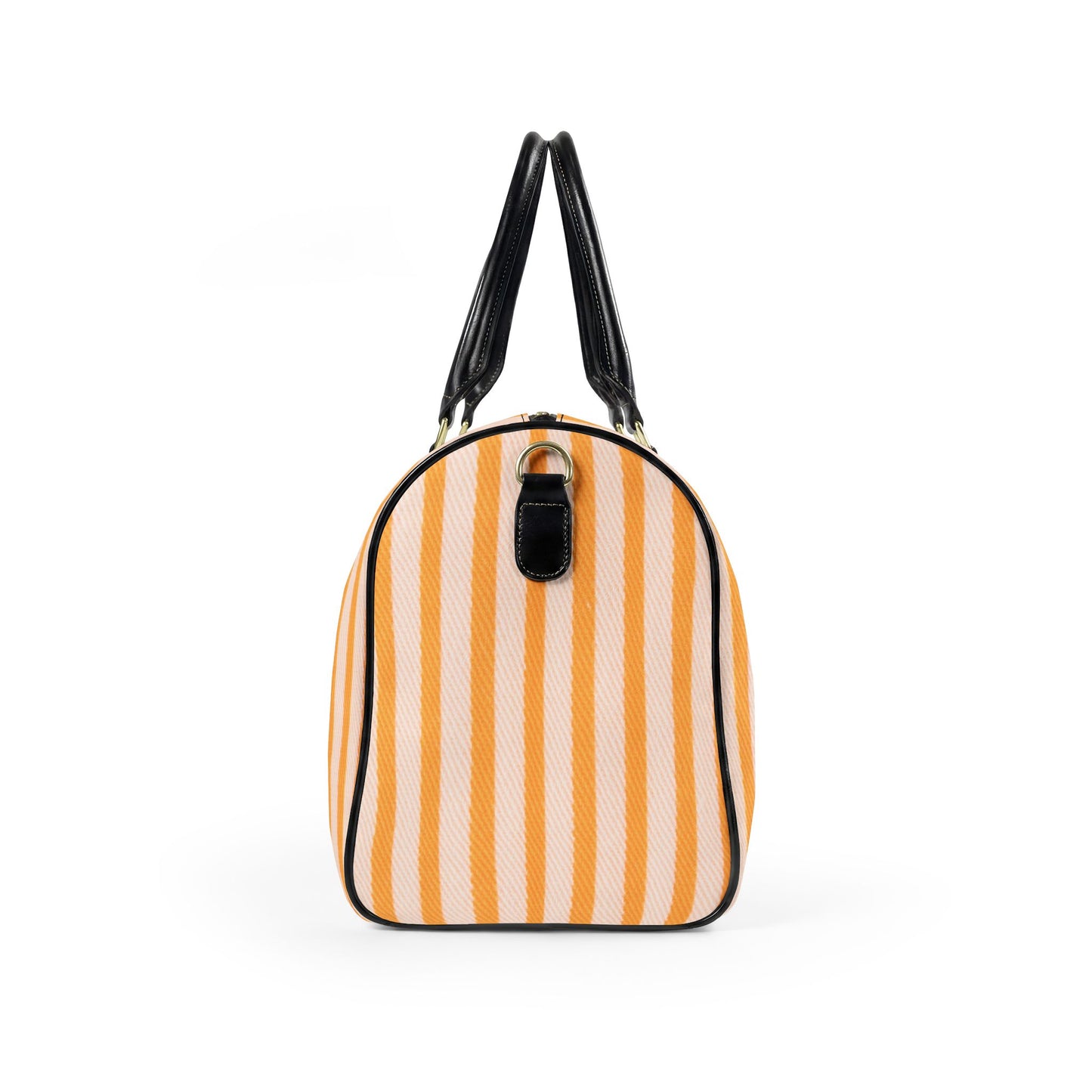 Yellow Striped Travel Bag — Weekend Duffle