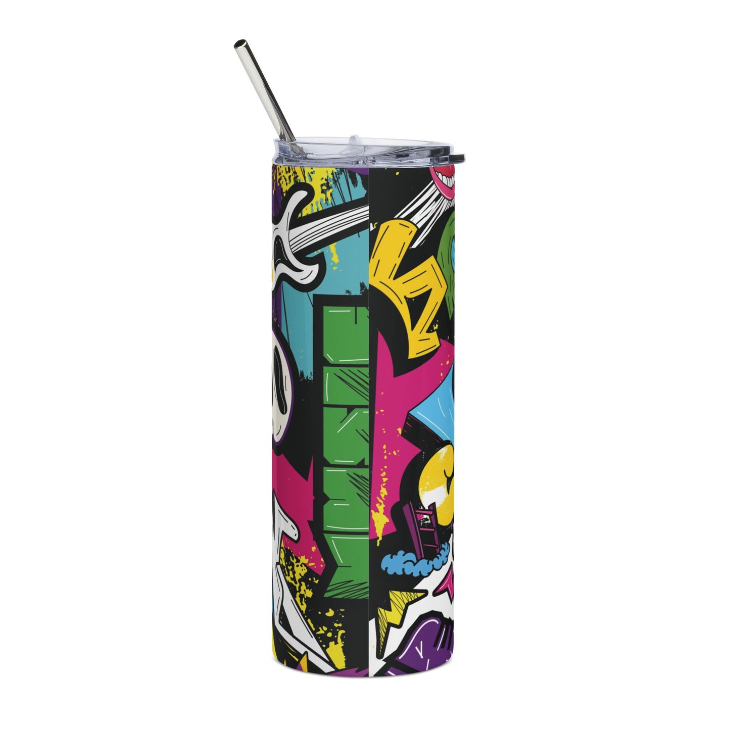Street Art Design - 20 oz. Slim Stainless Steel Water Tumbler