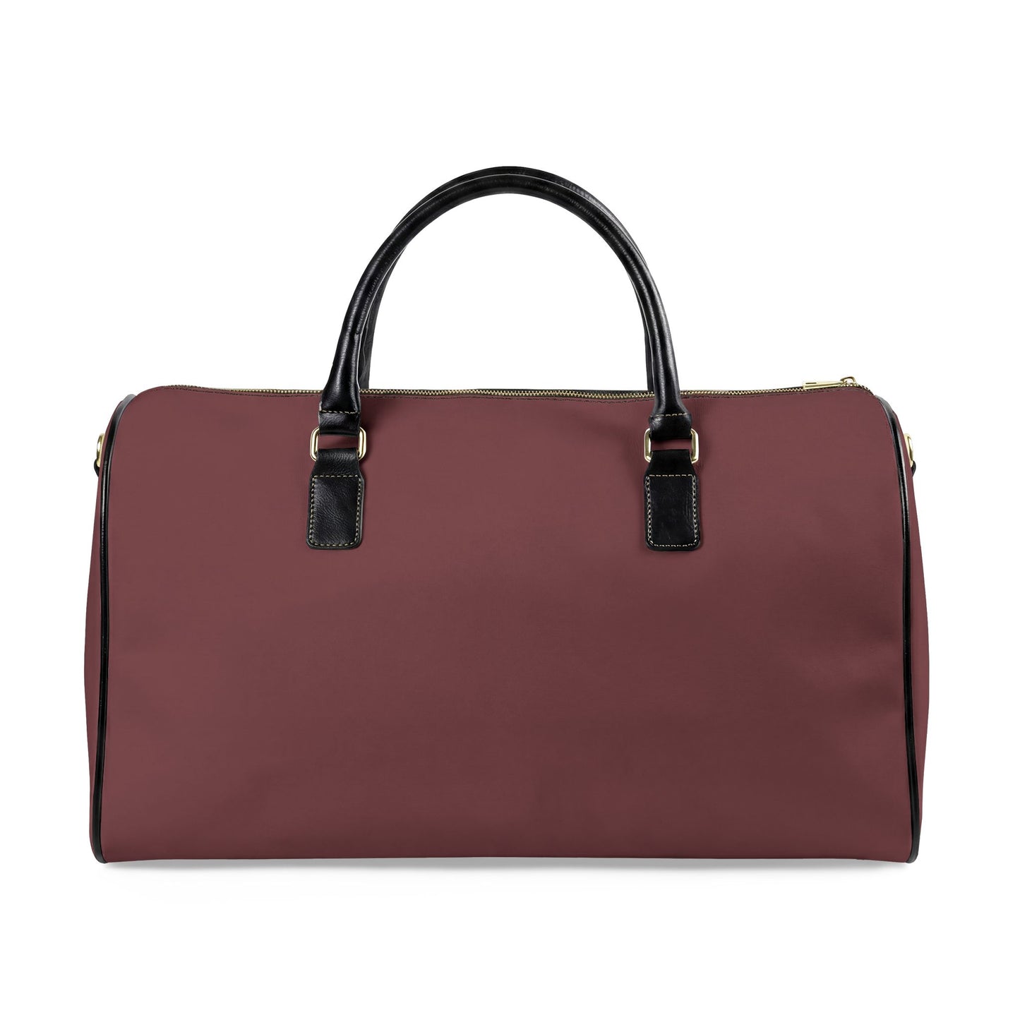 Burgundy Vegan Leather Travel Bag — Weekend Duffle
