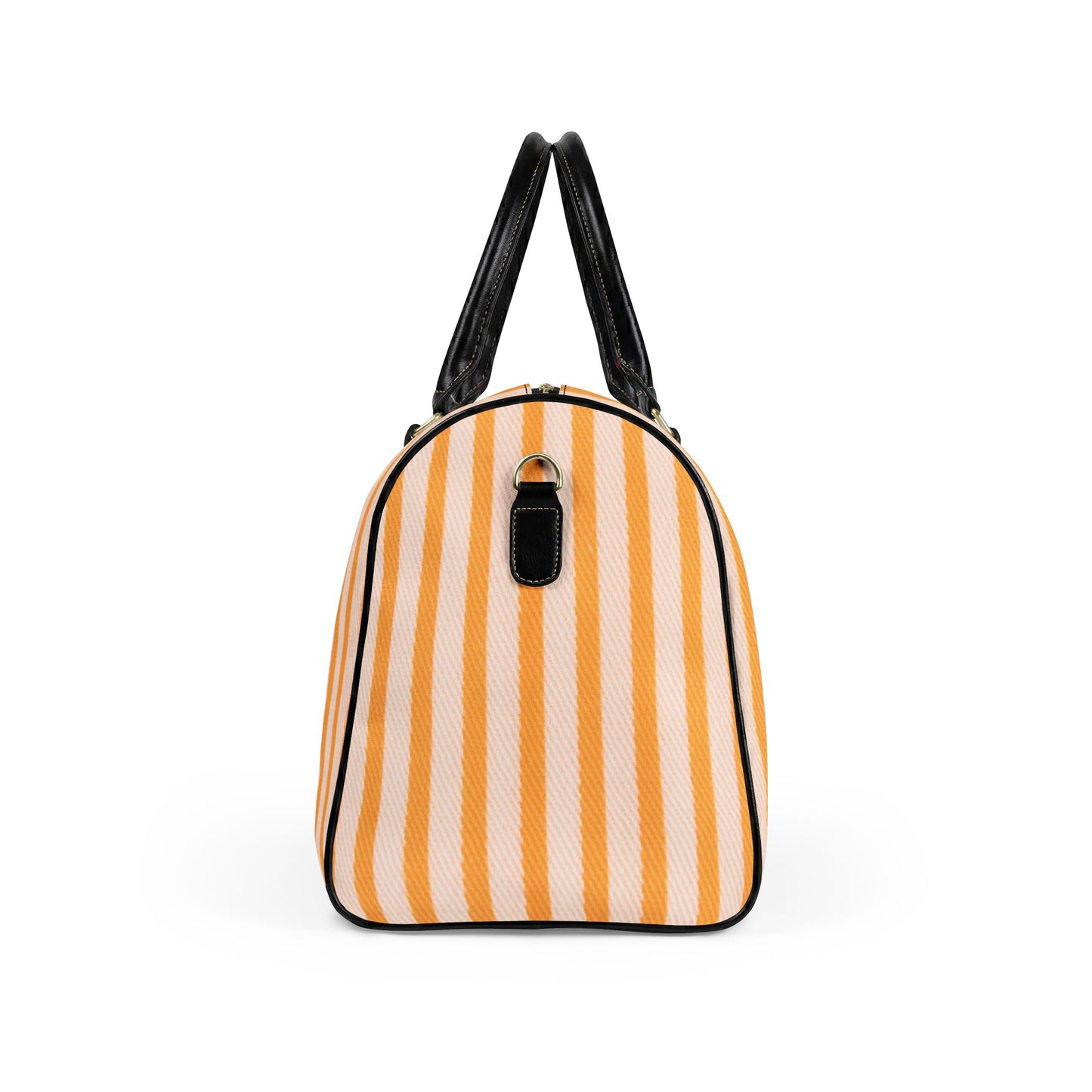 Yellow Striped Travel Bag — Weekend Duffle