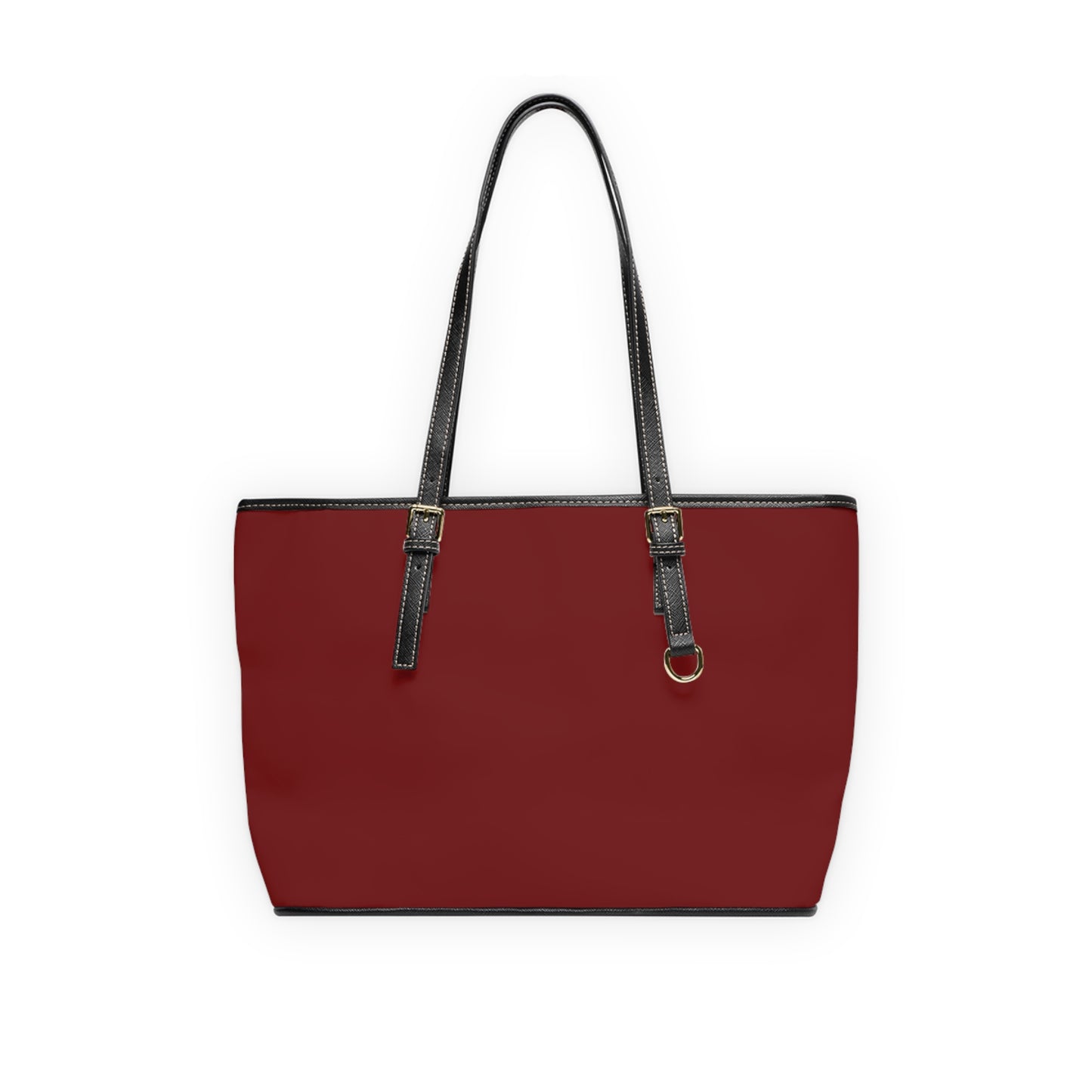 Brick Red Vegan Leather Tote