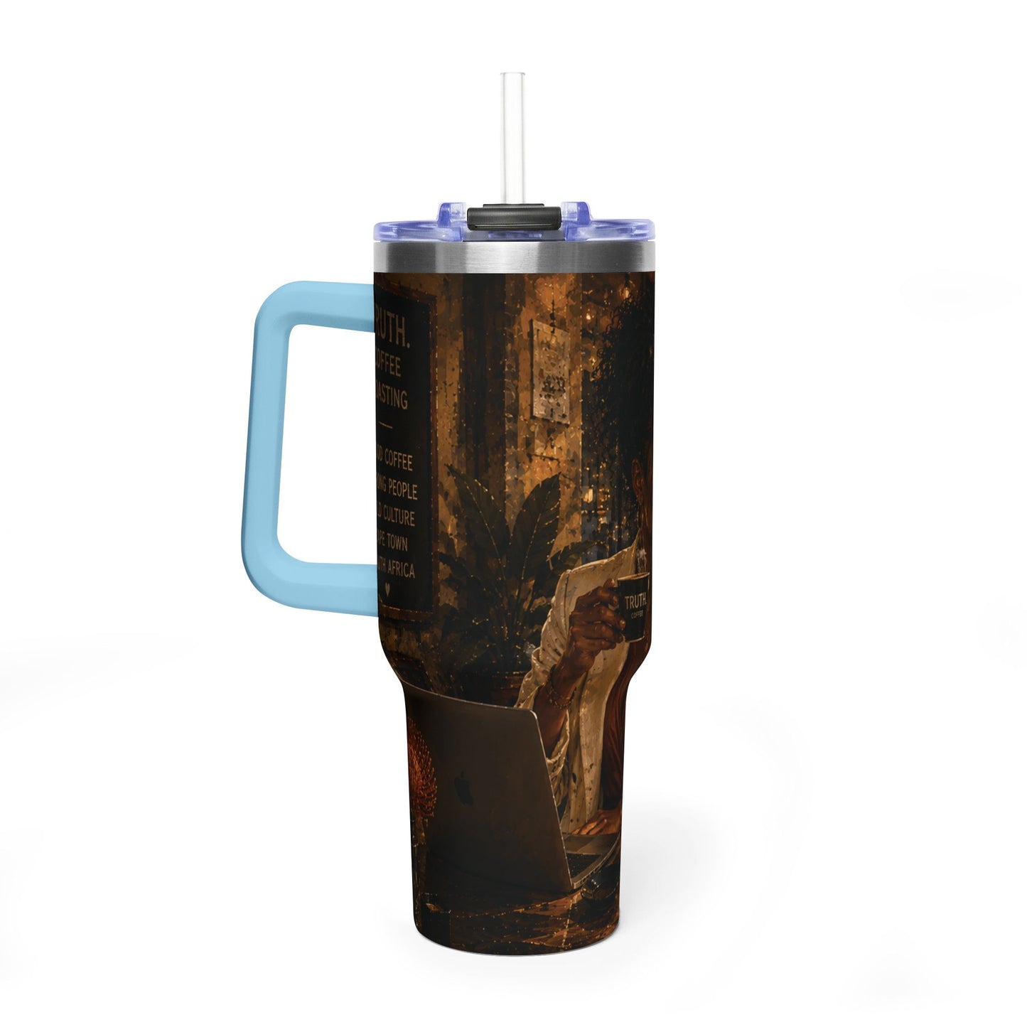 Postcards and Passports 40 oz Stainless Steel Tumbler - Water Bottle
