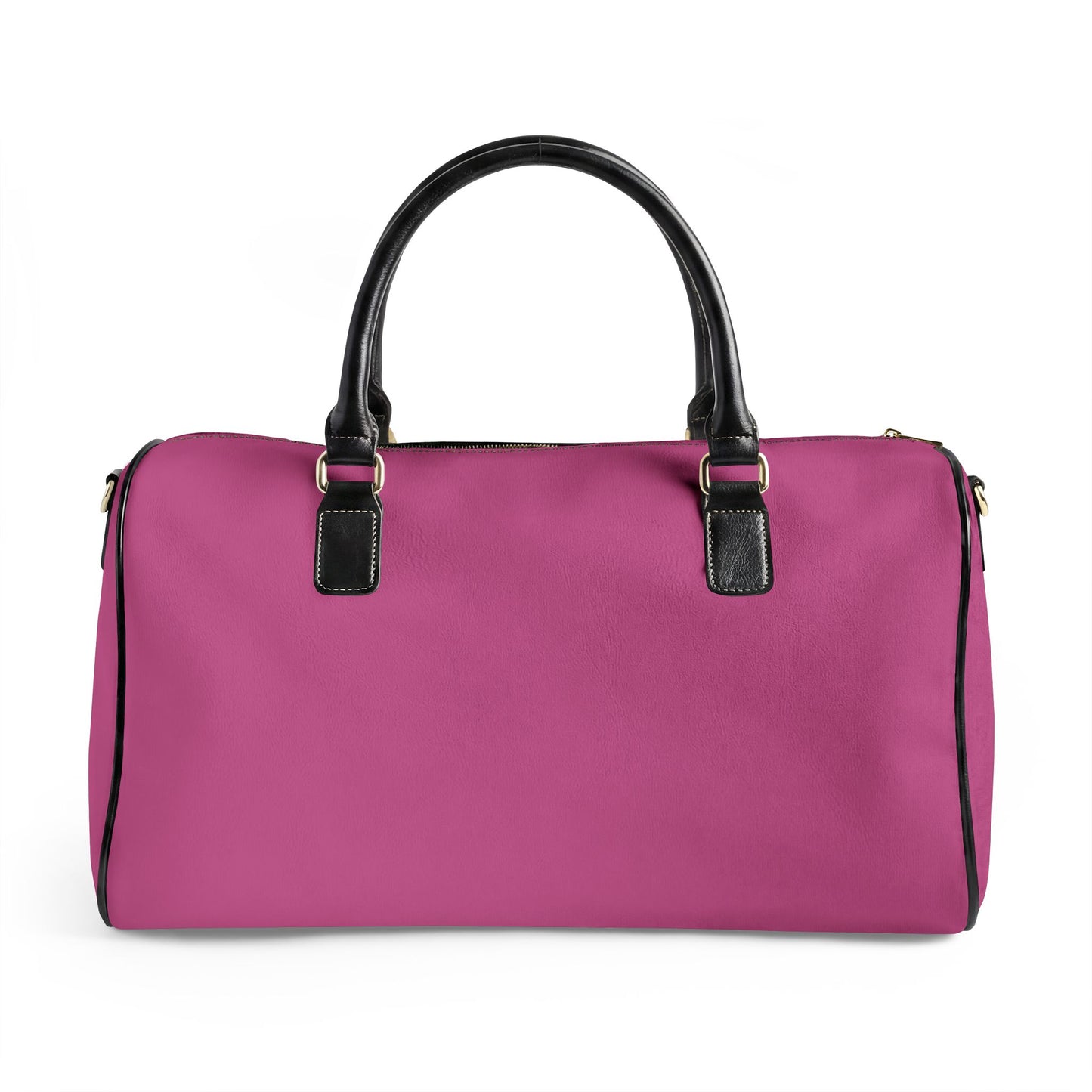 Hot Pink Vegan Leather Travel Bag — Weekend Duffle