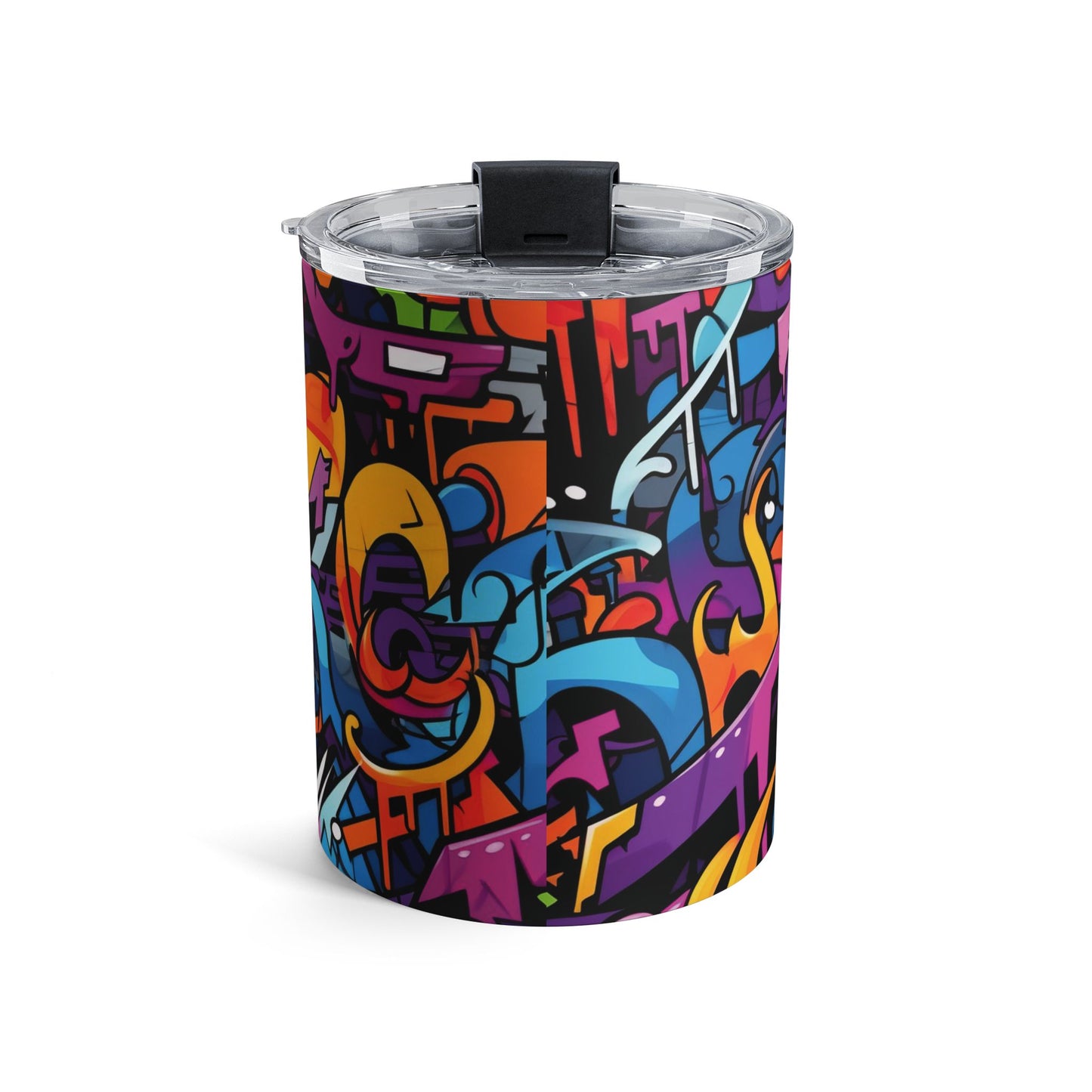 10 oz Graffiti art coffee cup - travel, work, commuter cup