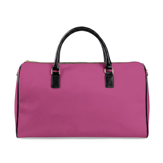 Hot Pink Vegan Leather Travel Bag — Weekend Duffle