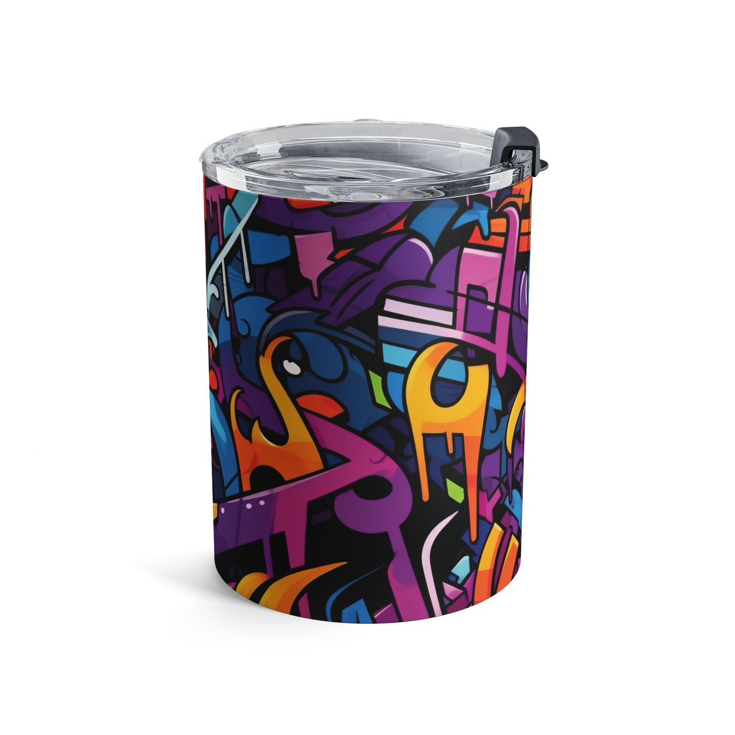 10 oz Graffiti art coffee cup - travel, work, commuter cup