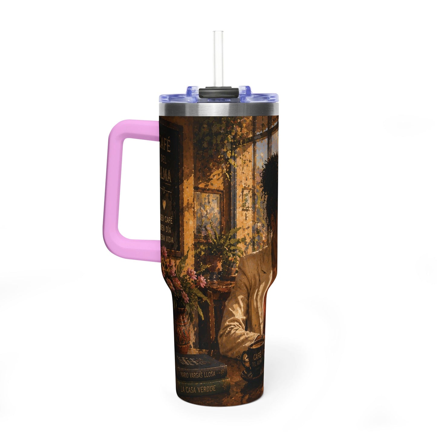Postcards and Passports 40 oz Stainless Steel Tumbler - Water Bottle