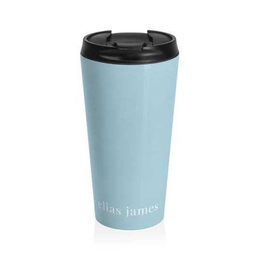 15oz. Aqua Travel Mug — Insulated Stainless Steel Tumbler