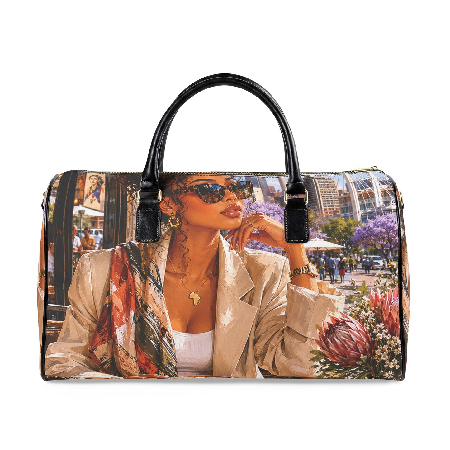 Postcards & Passports Duffle Bag – Jacaranda Season Edition