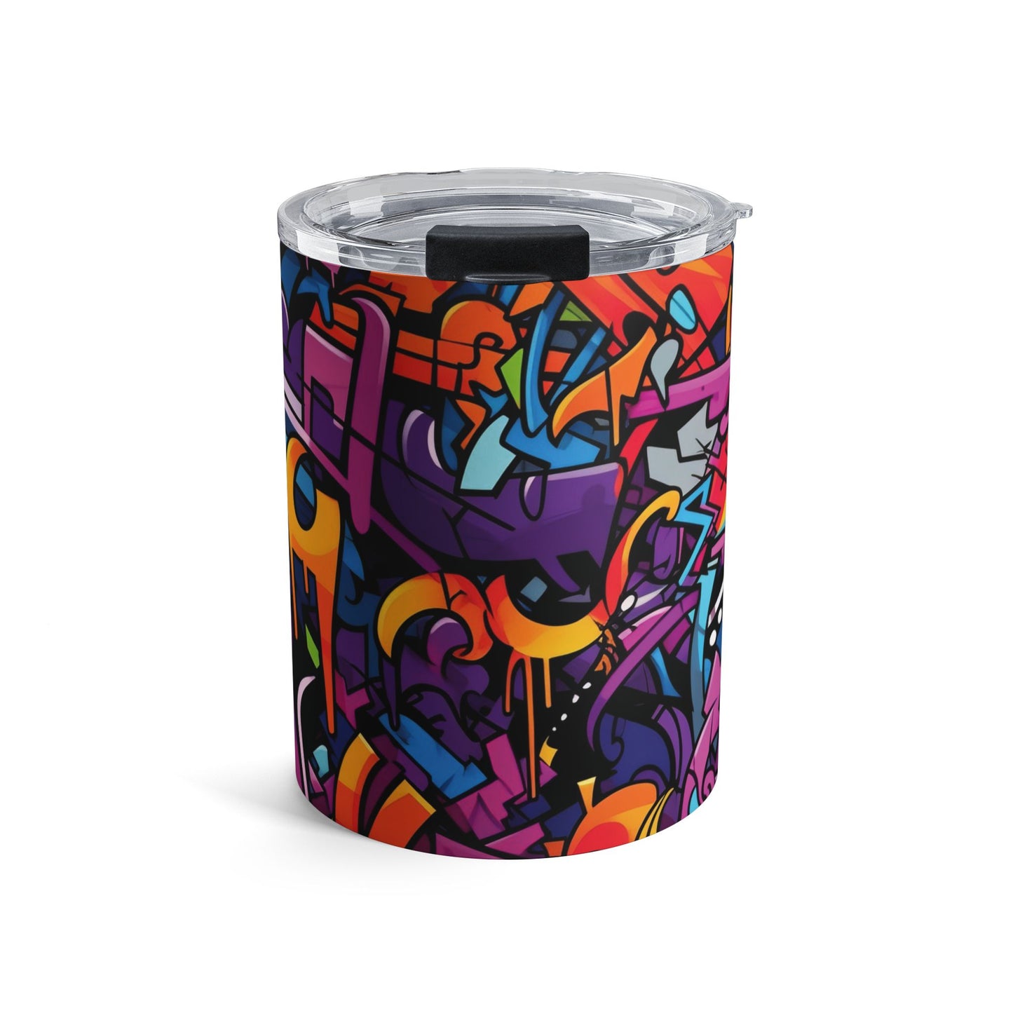 10 oz Graffiti art coffee cup - travel, work, commuter cup