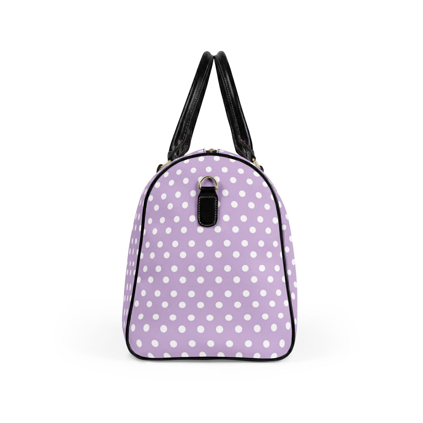 Lavender Polka Dot Weekender Bag | Stylish Carry-On Travel Duffel for Women