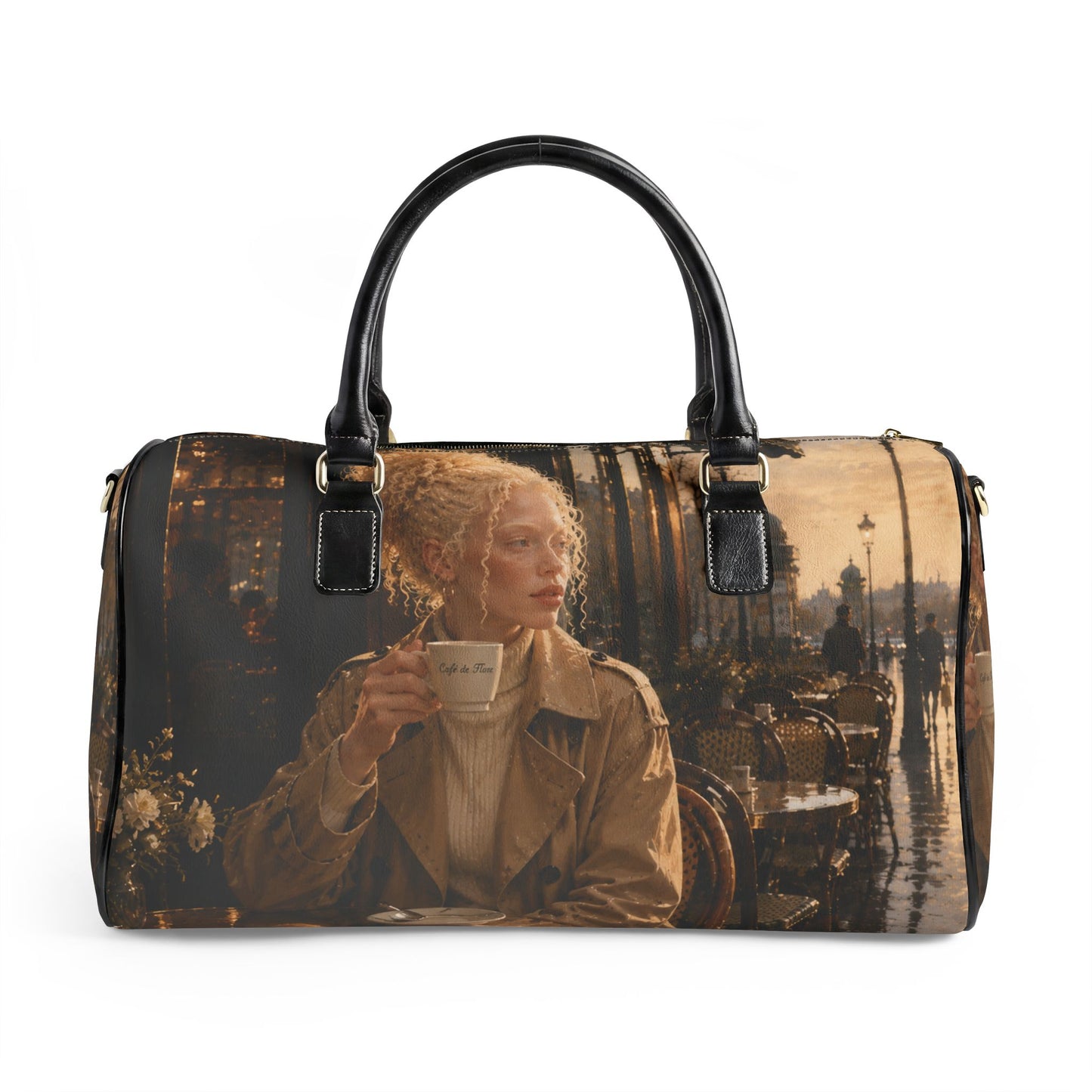 Vintage City Café Lady Vegan Leather Duffle