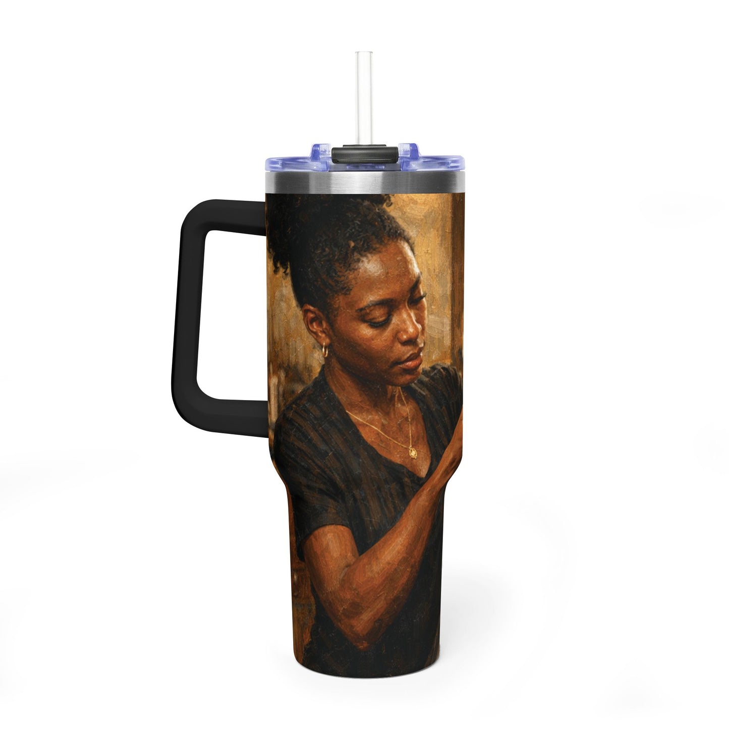 African Art 40 oz. Thermal Tumbler Travel Cup