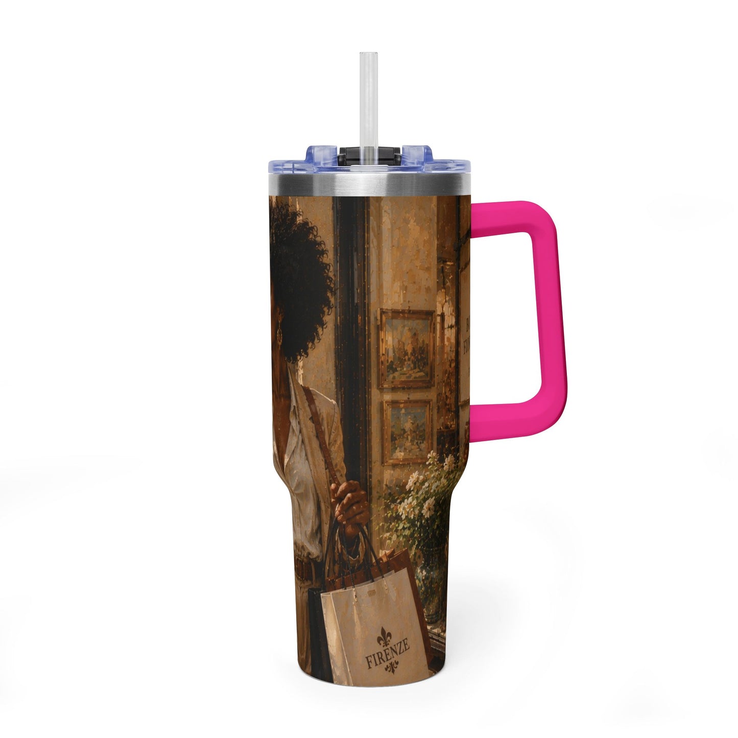 Postcards and Passports 40 oz Stainless Steel Tumbler - Water Bottle
