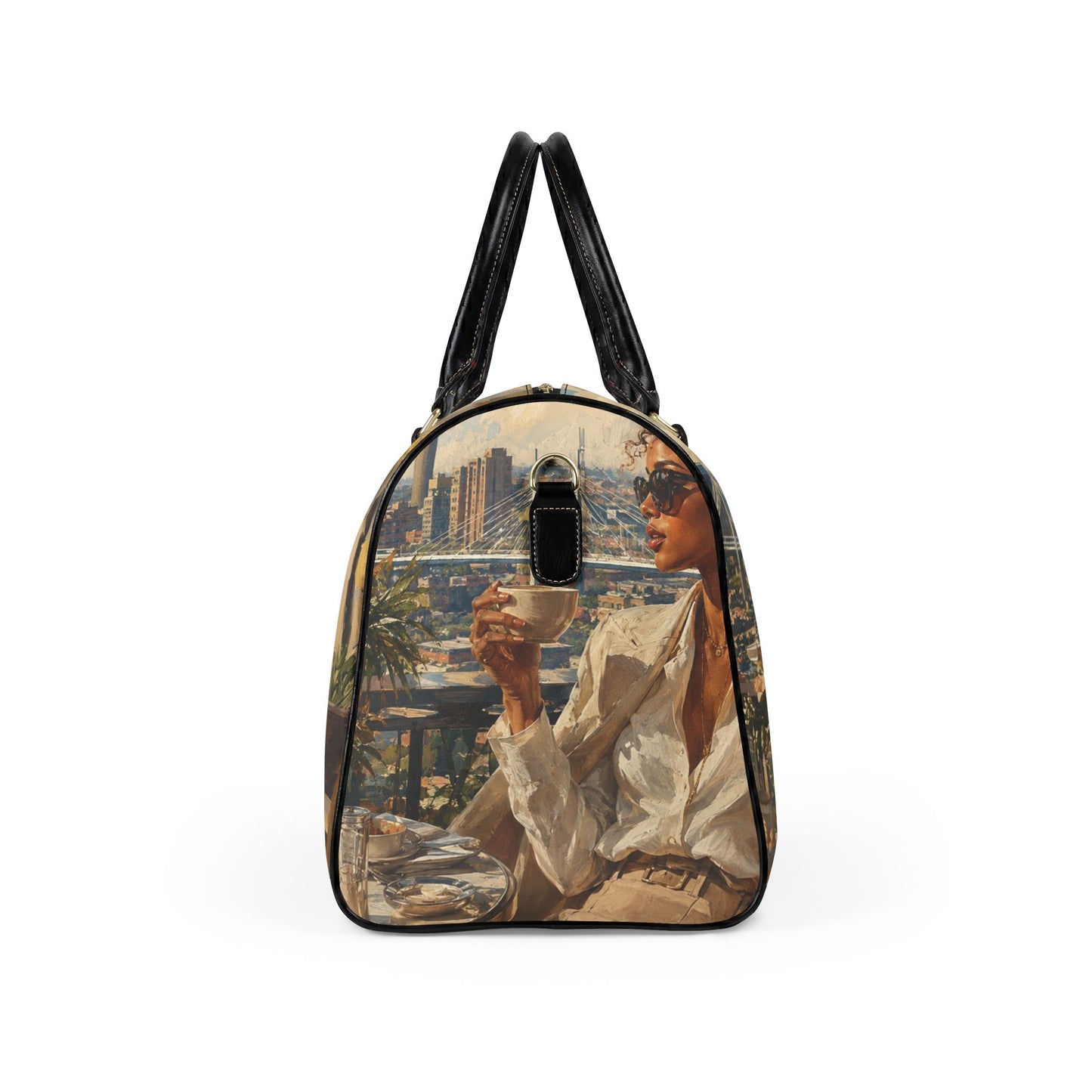 Postcards & Passports Duffle Bag – Johannesburg Morning Edition