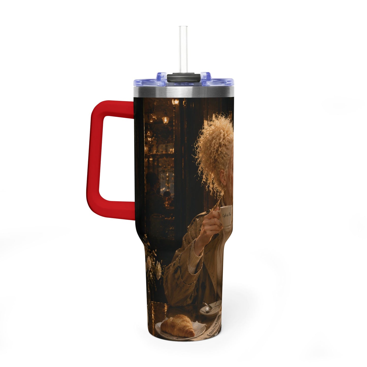 Postcards and Passports 40 oz Stainless Steel Tumbler - Water Bottle