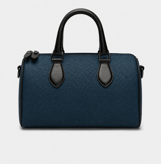 Mini Nappa Leather Barrel Bag | Custom Genuine Leather Mini Purse