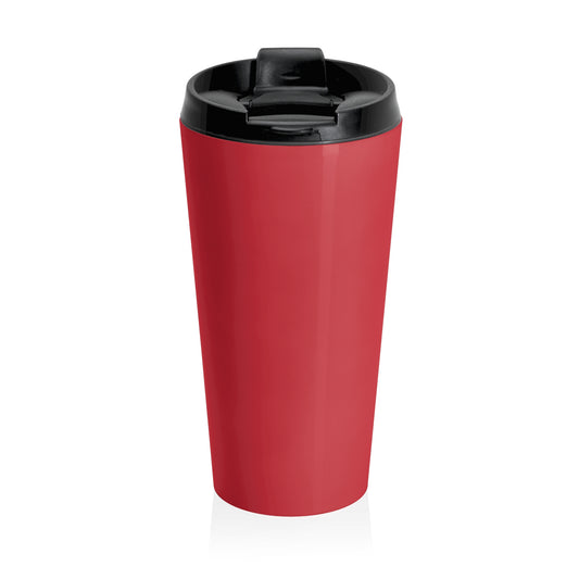 15 Oz. Red Travel Mug — Insulated Stainless Steel Tumbler
