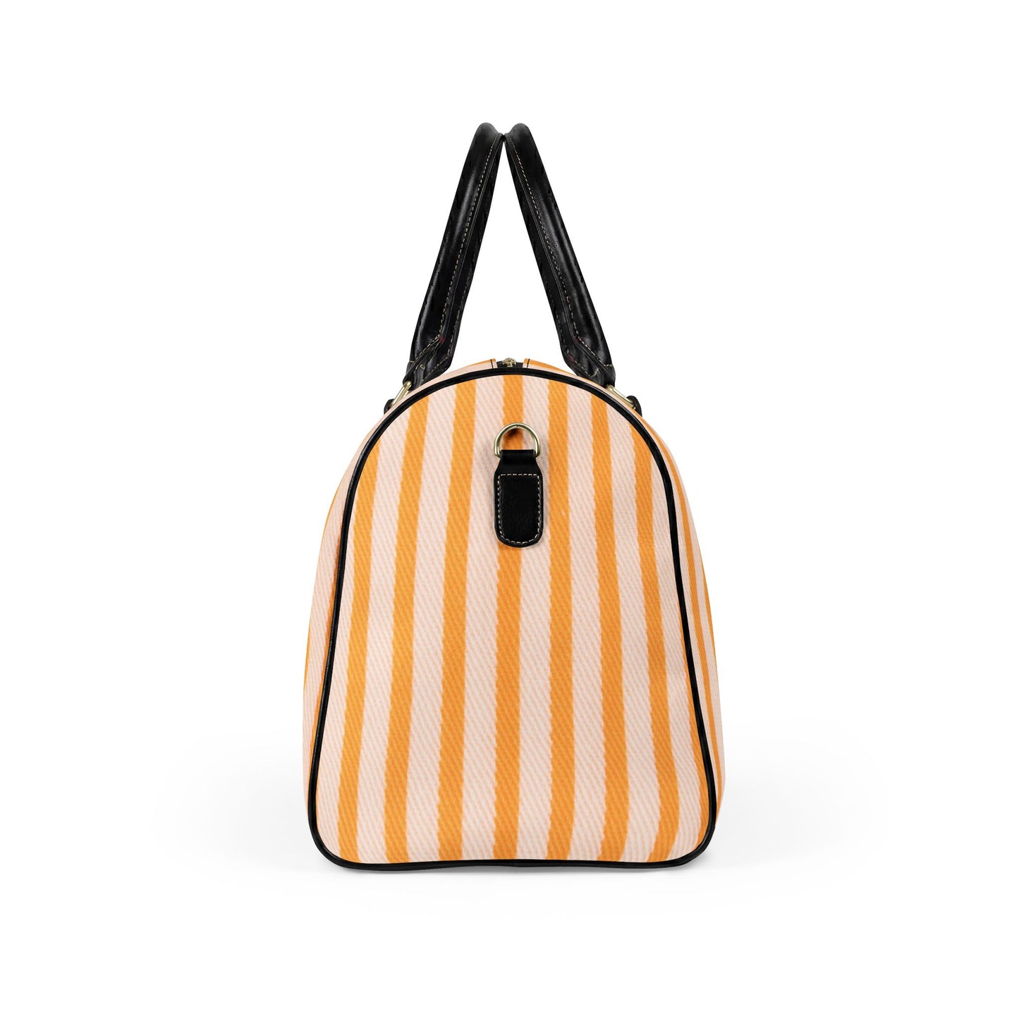 Yellow Striped Travel Bag — Weekend Duffle