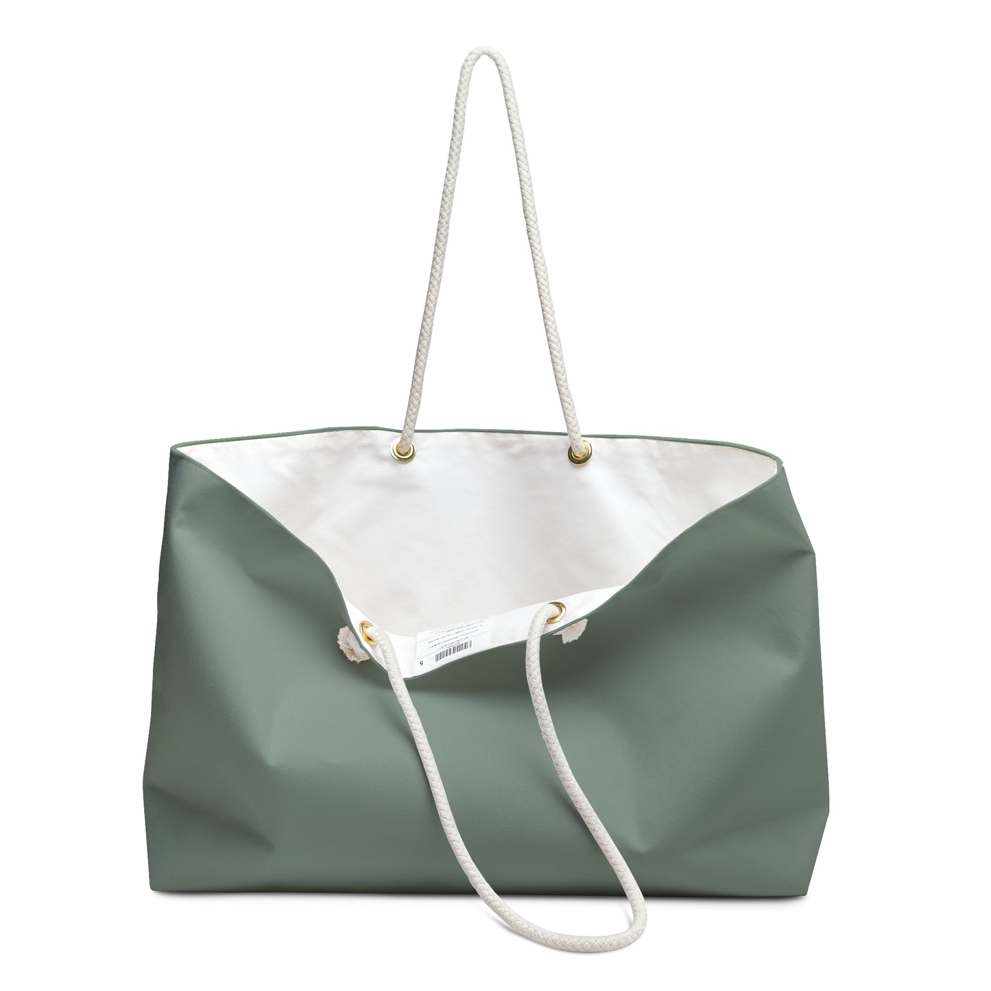 Sage Green Oversized Tote Bag | Lightweight Polyester Weekend Carryall | Minimalist Everyday Shoulder Bag