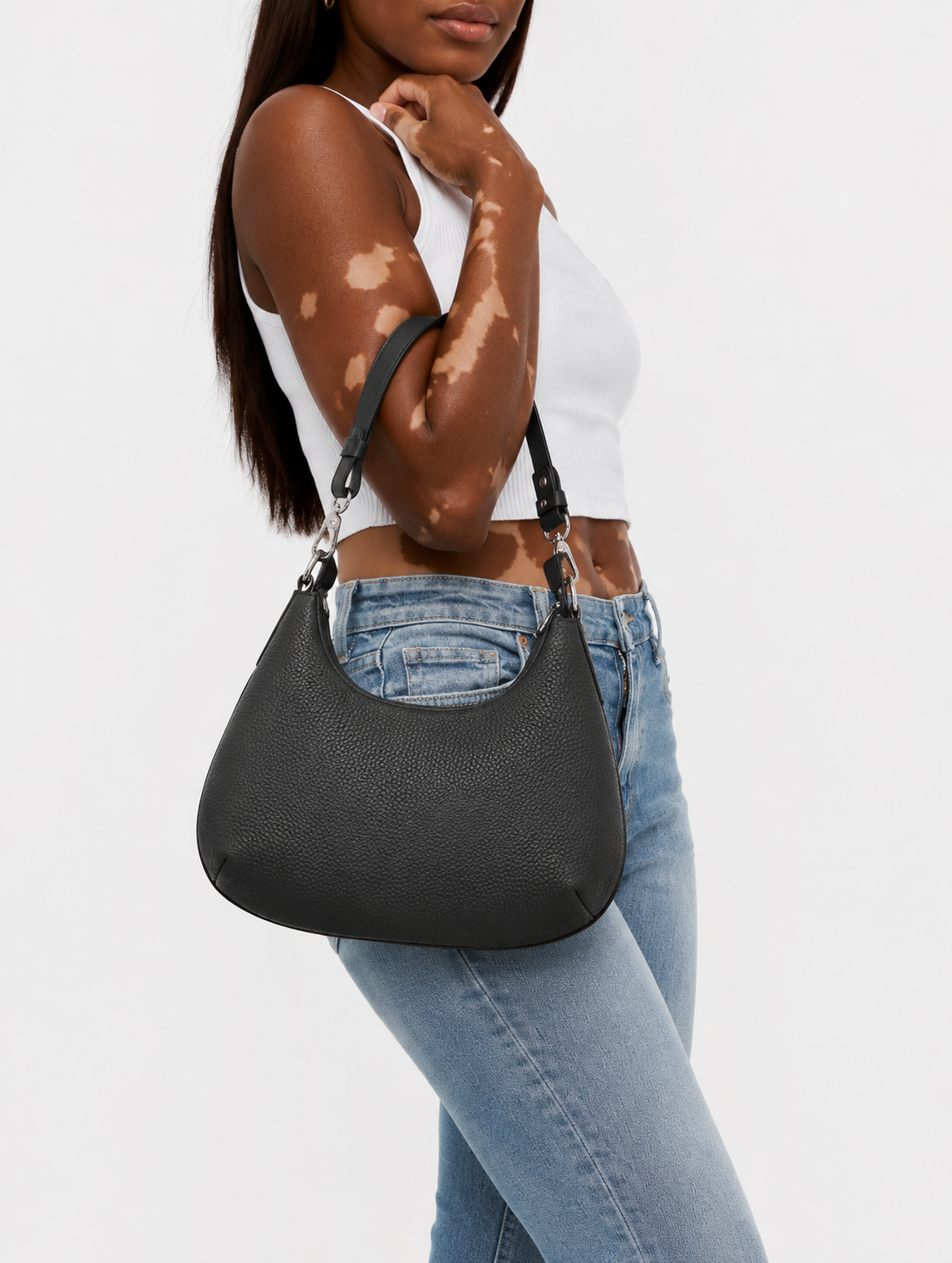 Mini Burgundy Nappa Leather Hobo Bag | Soft Slouch Shoulder Purse for Everyday Style