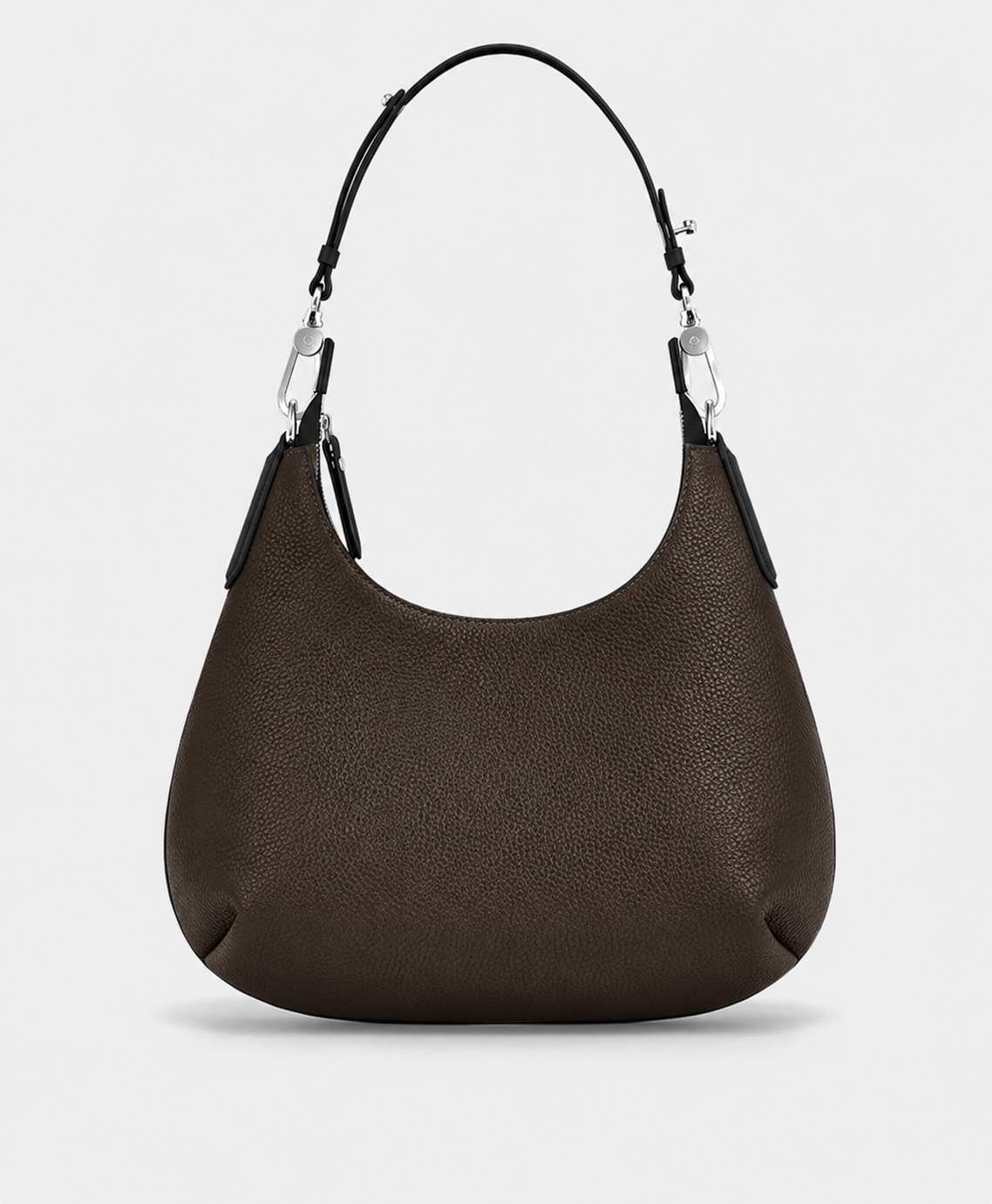 Mini Chocolate Nappa Leather Hobo Bag | Soft Slouch Shoulder Purse for Every day