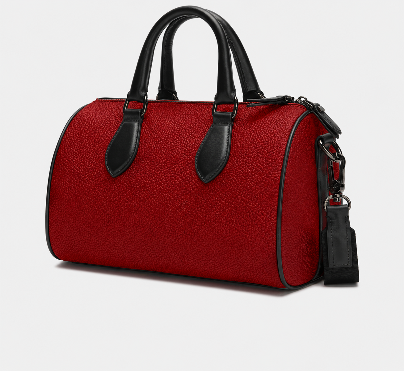 Mini Nappa Leather Barrel Bag | Custom Genuine Leather Mini Purse
