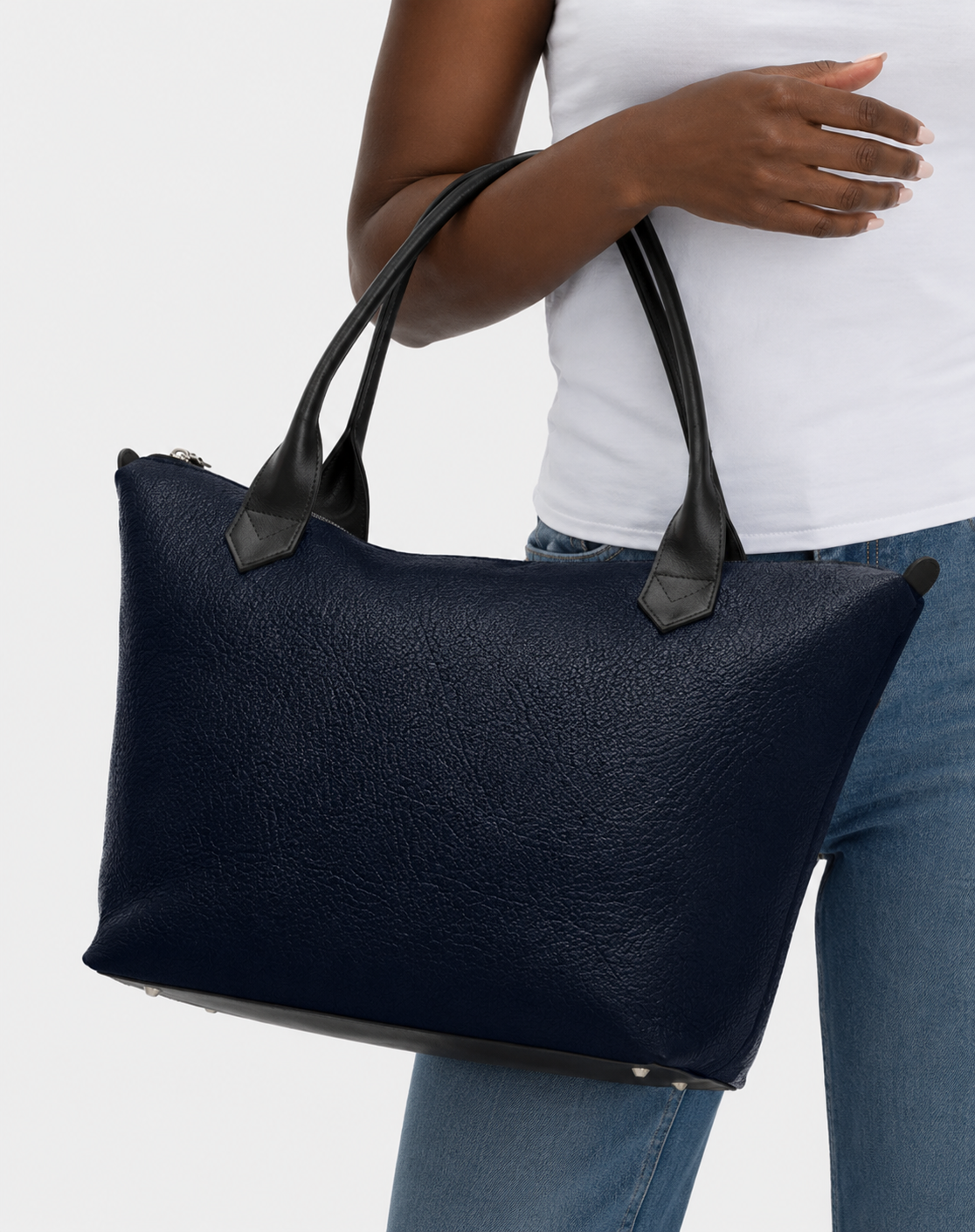 Luxury Leather Tote Bag for Women – Handmade Large Everyday Carryall with Real Leather Handles, Waterproof Lining & Interior Pockets