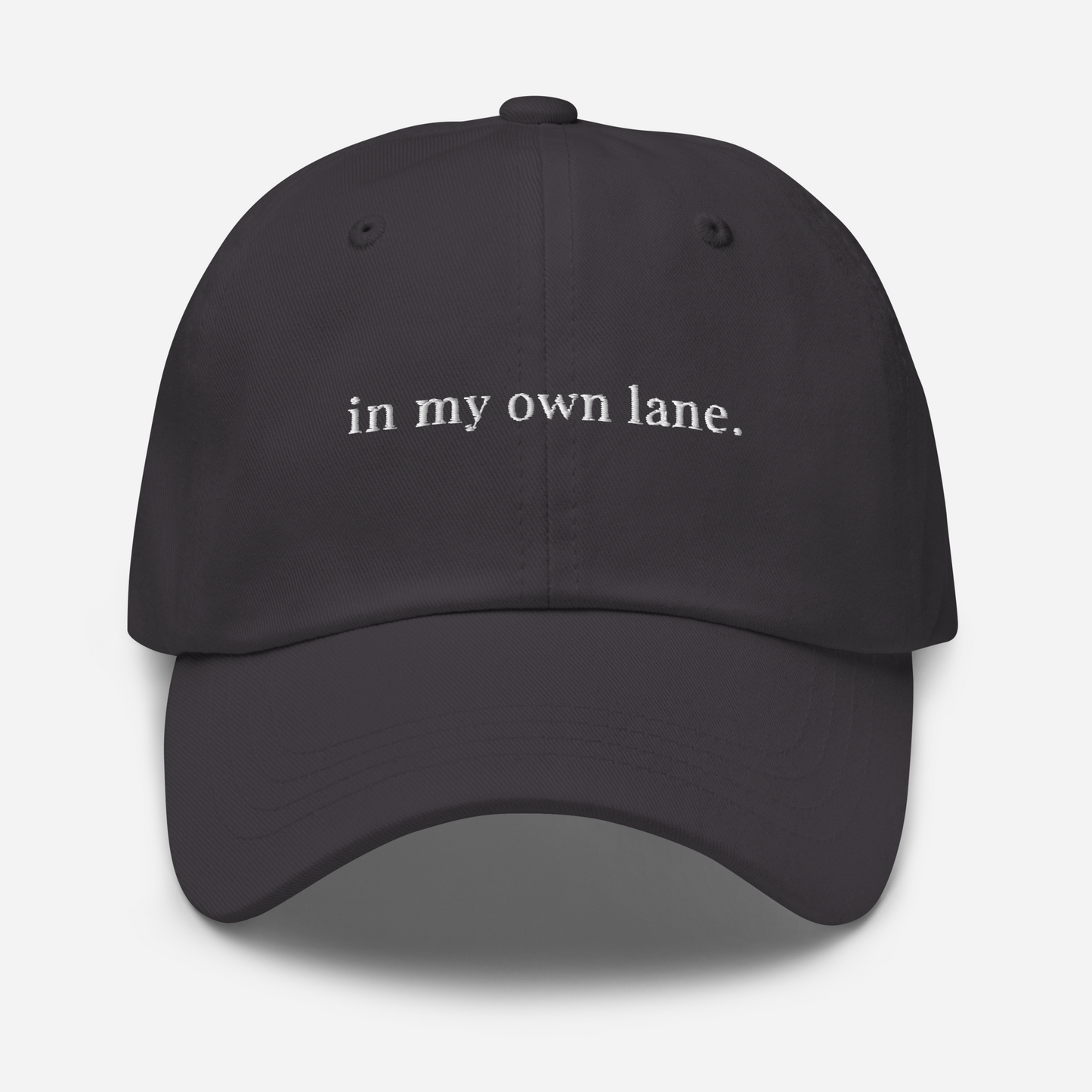 in my own lane cap